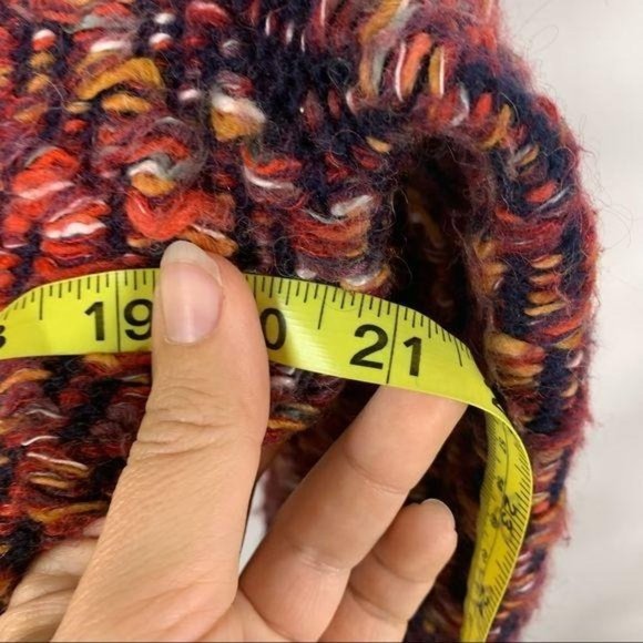 Moth Multicolor Keavy Boucle Open Front Wool Blend Cardigan - Picture 11 of 11